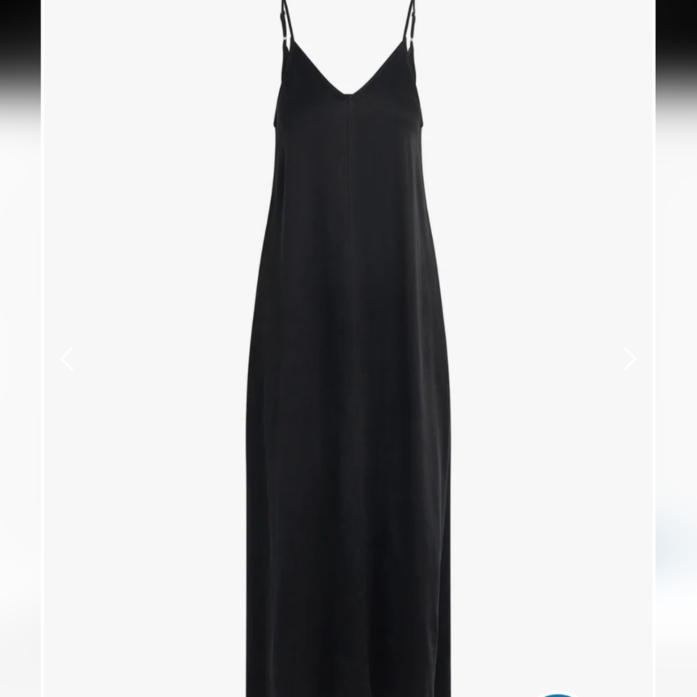 Favorite Daughter Classic Black Maxi Slip Dress Size Medium - Picture 11 of 14